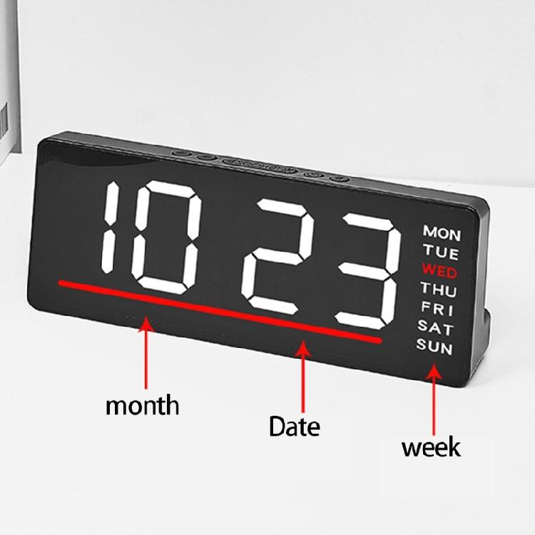 LED Display Clock Travel Sized Kids Room Nightlight Clock Quiet Bedroom Digital Clocks Perfect For Dorms Hotel