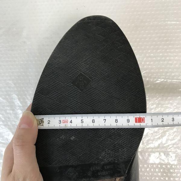 90s? Made In Italy PIENZA Leather Plain Toe McKay Construction 43 / 27.5-28.0cm / Black Dress Shoes