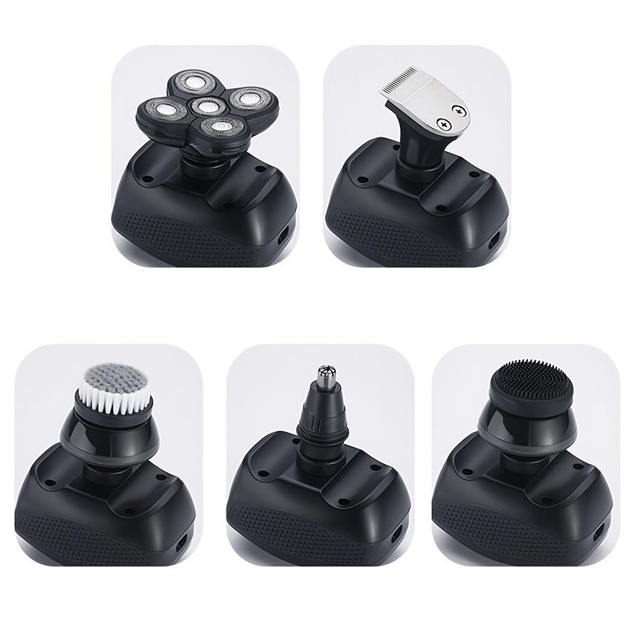 Electric Rotary Shaving Kit Adjustable Speed Digital Display USB Barber's Five In One Beauty Shaver