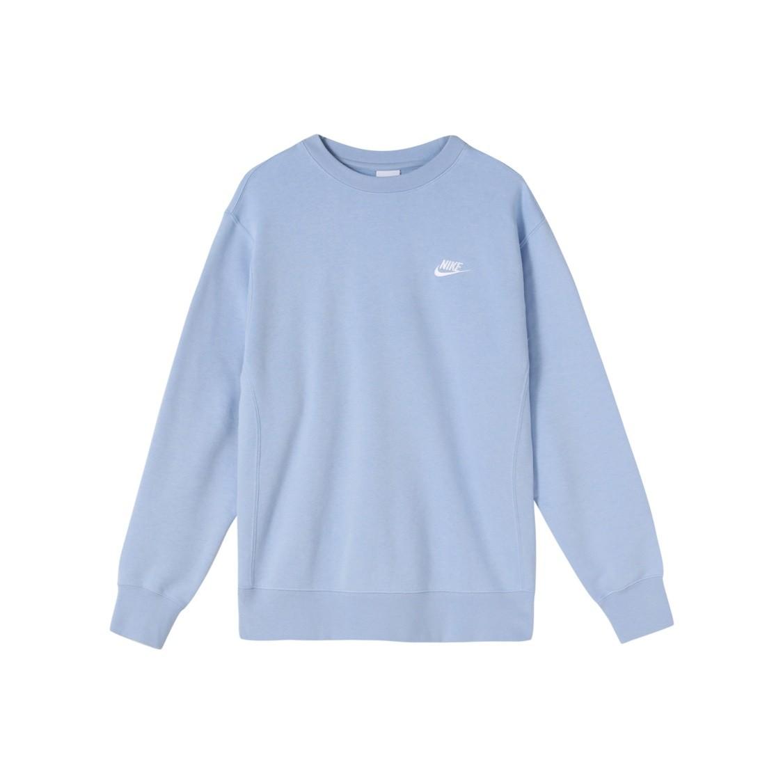 Nike logo embroidered men s sports sweatshirt blue S