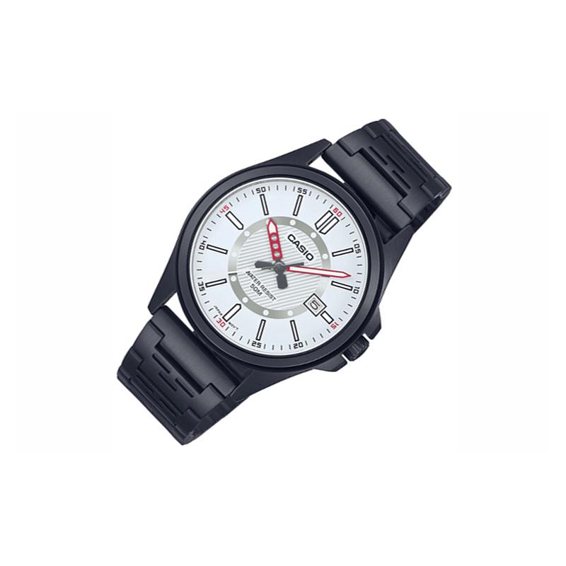 

CASIO STANDARD series 50 meters waterproof and elegant Quartz Steel Strap men s watch white dial MTP-E700B-7EV белый