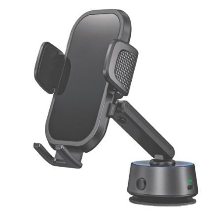 Electric Vacuum Magnetic Suction Car Phone Mount, Upgraded Version Mobile Phone Car Holder чёрный