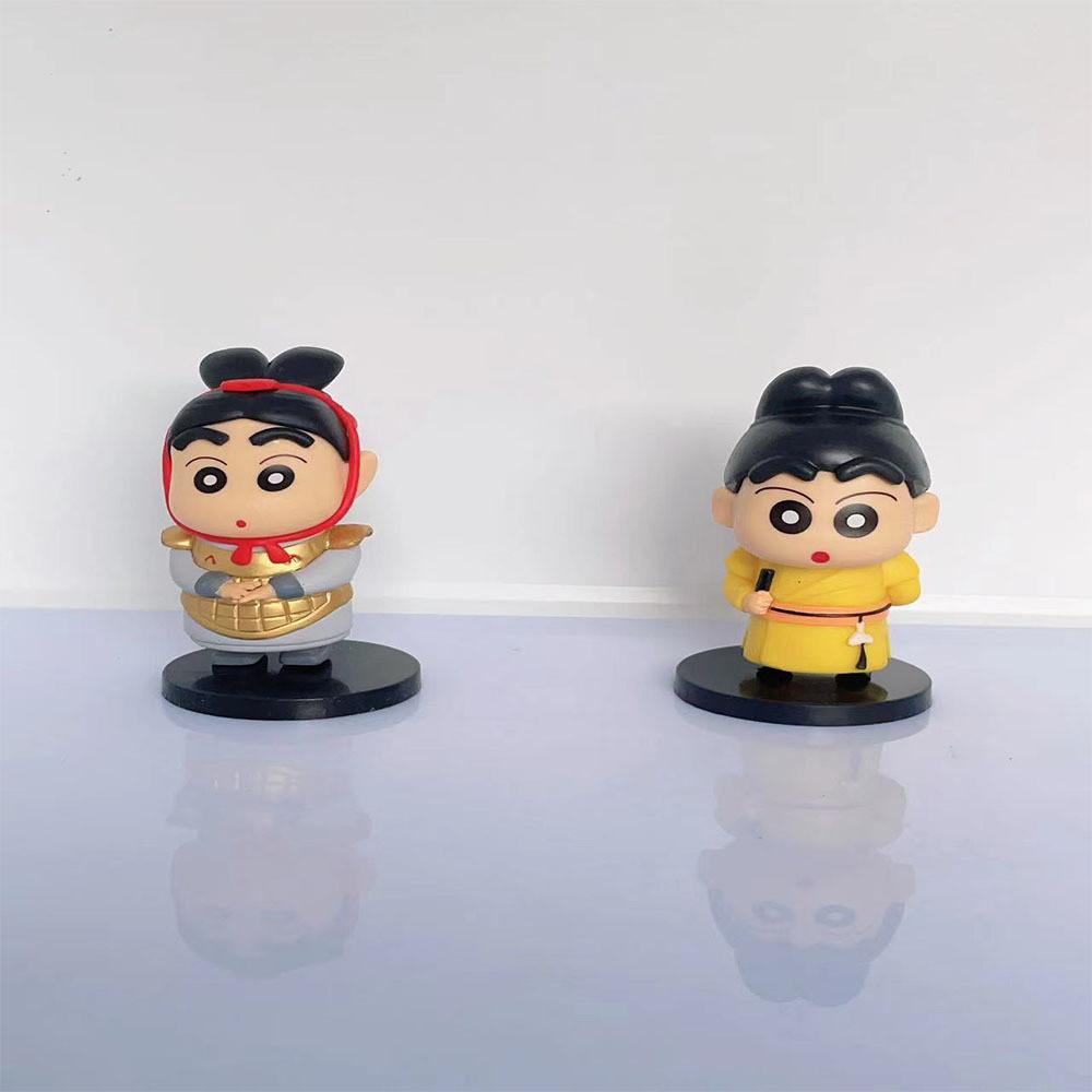 Whimsical Crayon Shinchan Desk Decor Statues In Six Colorful Designs