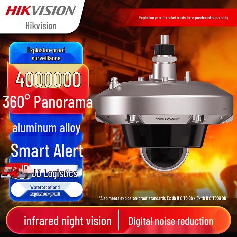 

Hikvision DS-2XE3145FWD-I 4MP Explosion-Proof IR Dome Camera CN plug (adapter included)