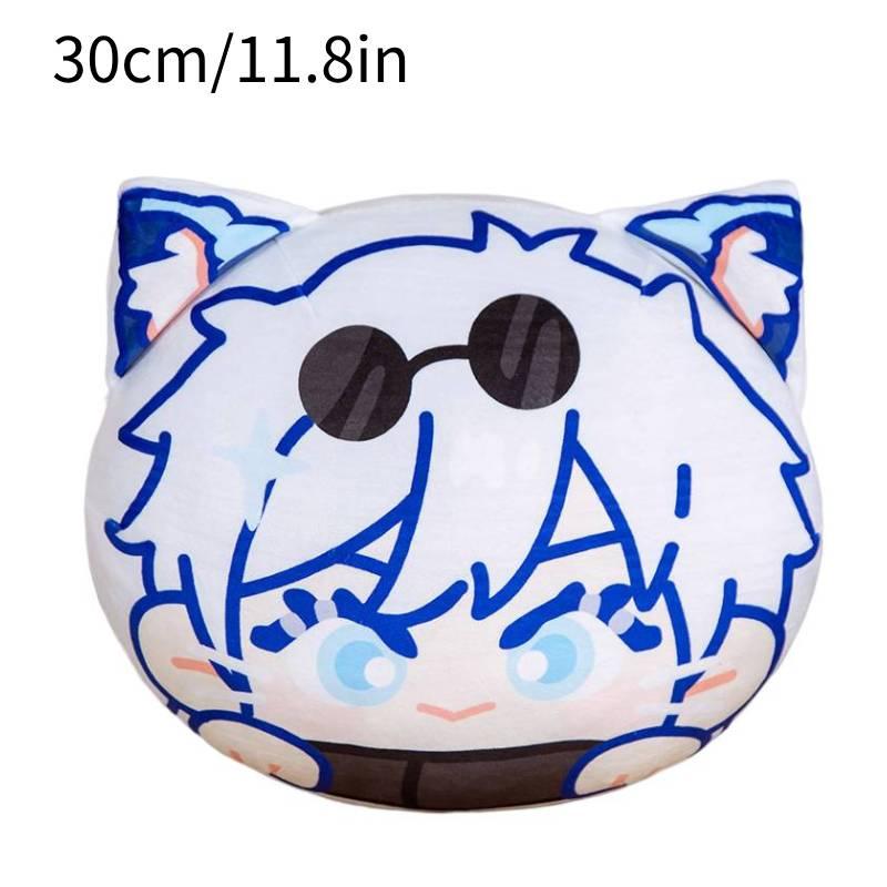 Jujutsu Kaisen Plush Pillow And Keychain With Adorable Satoru Gojo, Itadori Yuji, Megumi Fushiguro, Suguru Geto, Sukuna Cartoon Prints