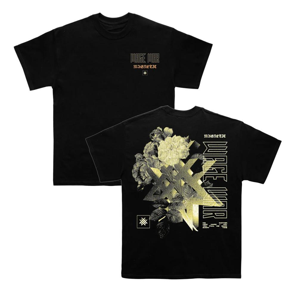 2 Sides Wage War Band Flower Waffle Shirt Classic Black Unisex S-5XL 1G0401 Unisex T-Shirt XXXXL