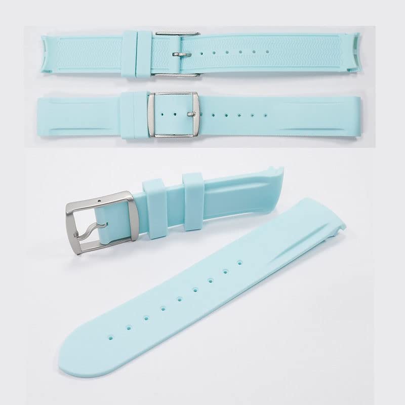 Swatch X Omega Exclusive Rubber Strap with Buckle (Lake Blue)