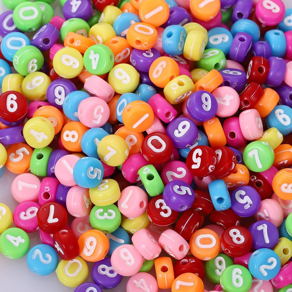 Acrylic Letter Beads for Kids' Jewelry Making – Educational DIY Beading Accessories
