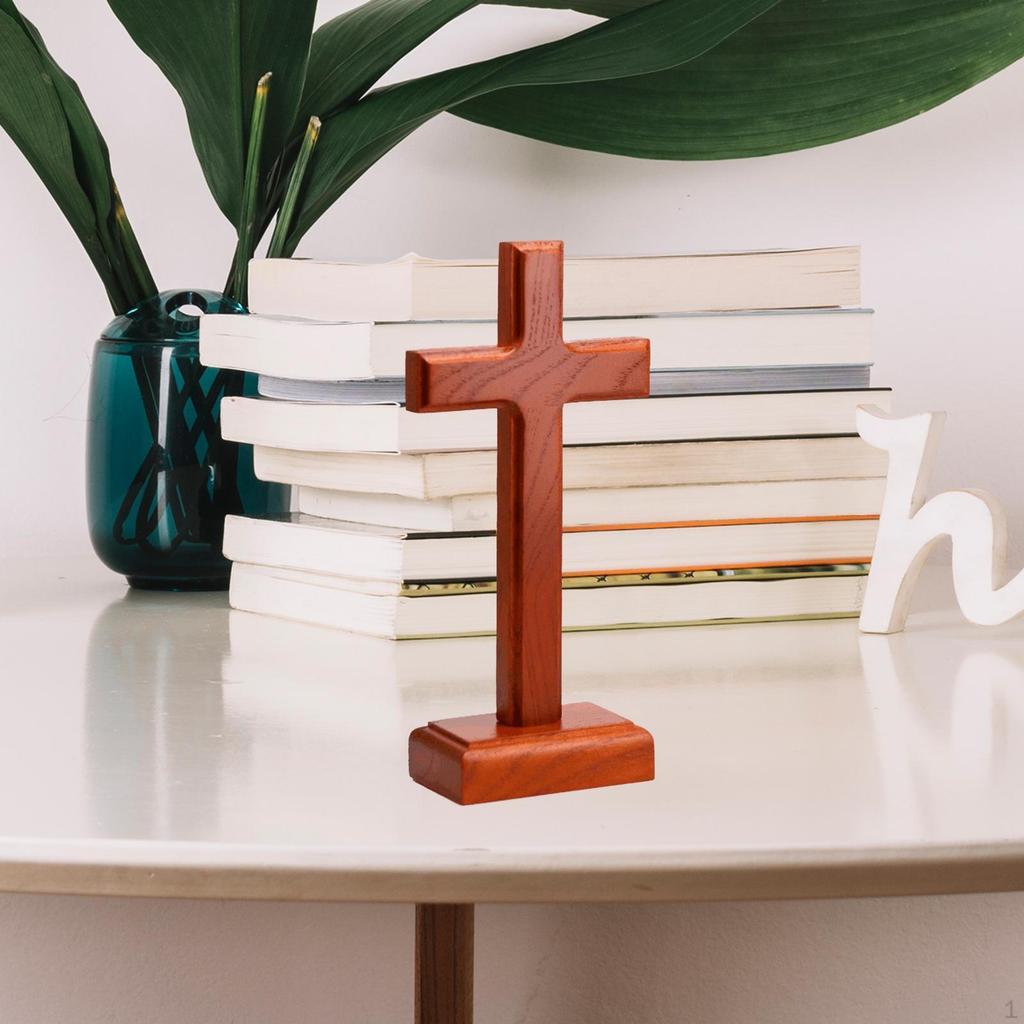 Wooden Cross Catholic Crucifix Easter,3D Carving,Decoration,Spiritual Religious Christians for