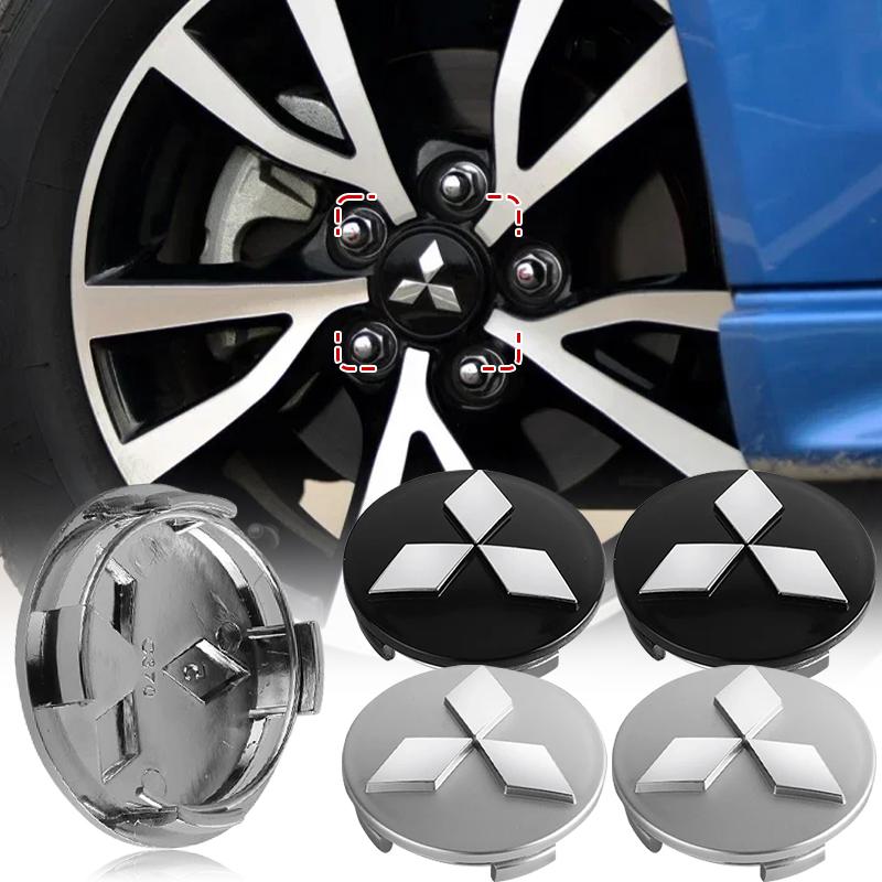 Tappo Coprimozzo Centrale Ruota Auto Emblema Adesivo Antipolvere Per Mitsubishi ASX Lancer L200 Pajero Sport Attrage Mirage Eclipse