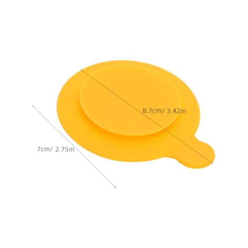 6-Pack Non-Slip Suction Plates for Bowls, Double-Sided Silicone Suction Pads to Secure Dishes for Babies and Toddlers