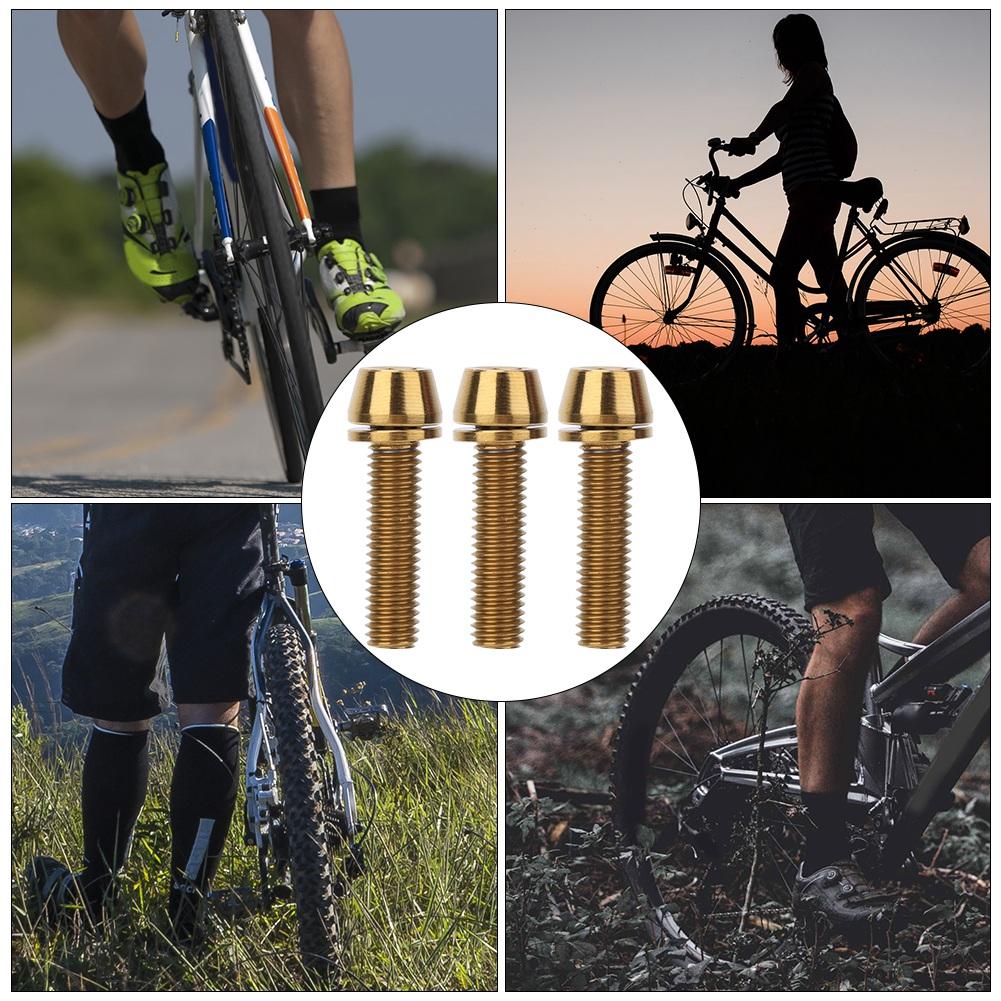 3PCS Alloy Bike Handlebar Stem Screws Disc Brake Clamp Set Screw Accessory