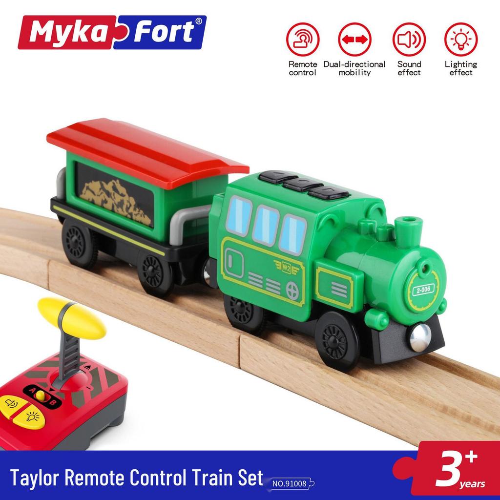 Magnetic Electric Train Engine Toy for Kids - Compatible with All Wooden Tracks
