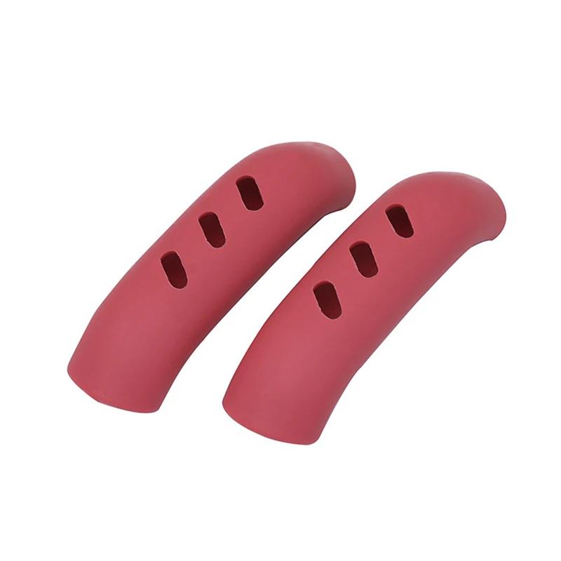 

2 шт. Силиконовый рукав для ручки сковороды, защита от ожогов, для чугунной сковороды, уши вока, защита от ожогов, жаростойкий