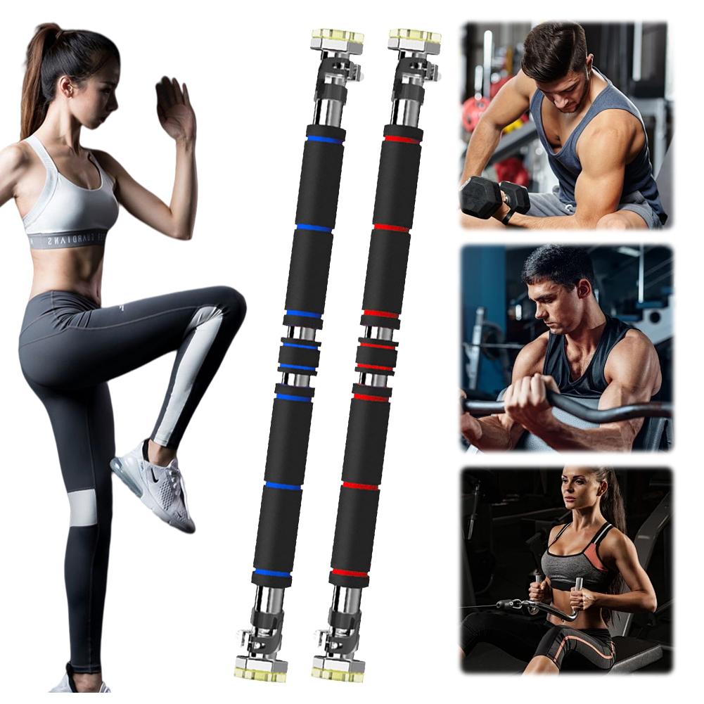 Doorway Pull Up Bar Heavy Duty Pull Up Bar Fits 25.3-33.1in Door Frames Horizontal Bar Adjustable Length for Strength Training