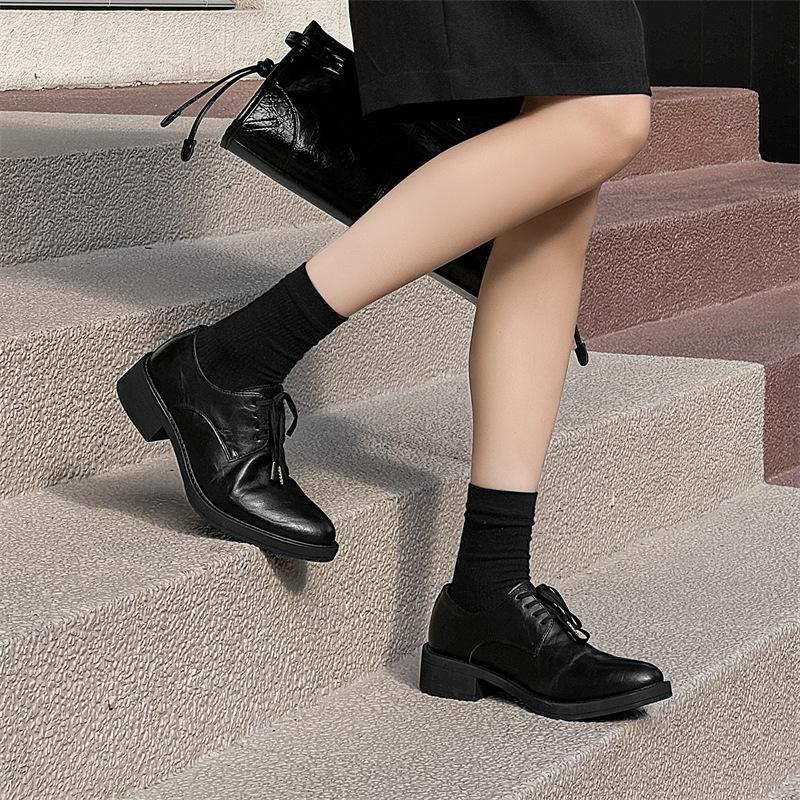 

Mickey Derby high-end platform leather shoes men s business dress casual black heightening big head shoes 13137-J 40