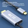 4K 60Hz Type C to HDMI Compatible Video Cable With 100W PD Fast Charging Adapter Type C to HD 1.8m Cable for Home Office Laptops