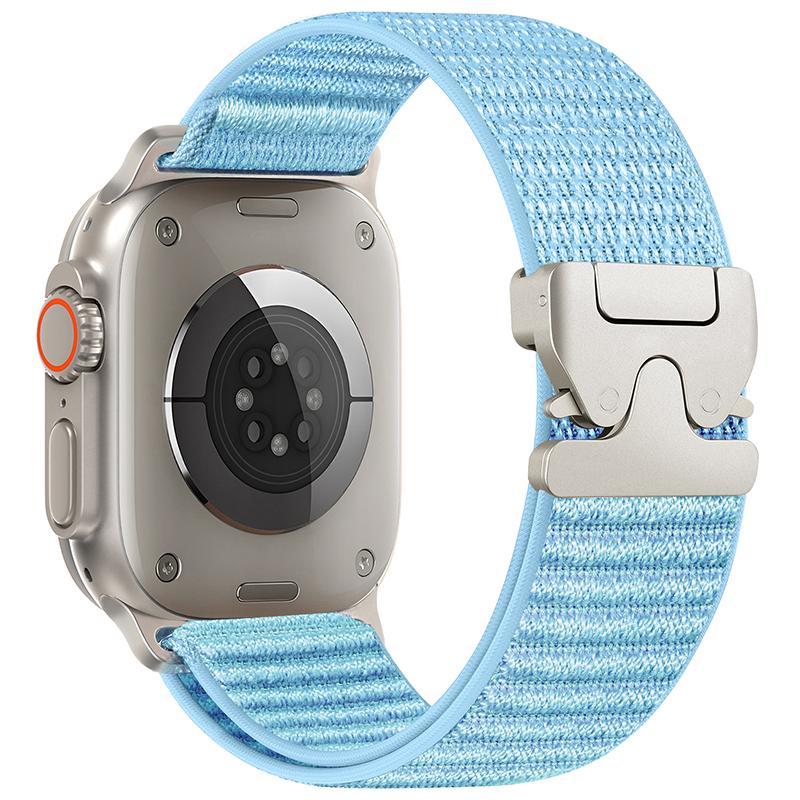 Nylon Sport Band for Apple Watch Series Ultra 3 49mm 42 45 38 40 41mm Parachute Buckle Strap for Iwatch Series 11 10 9 8 7 6 SE3