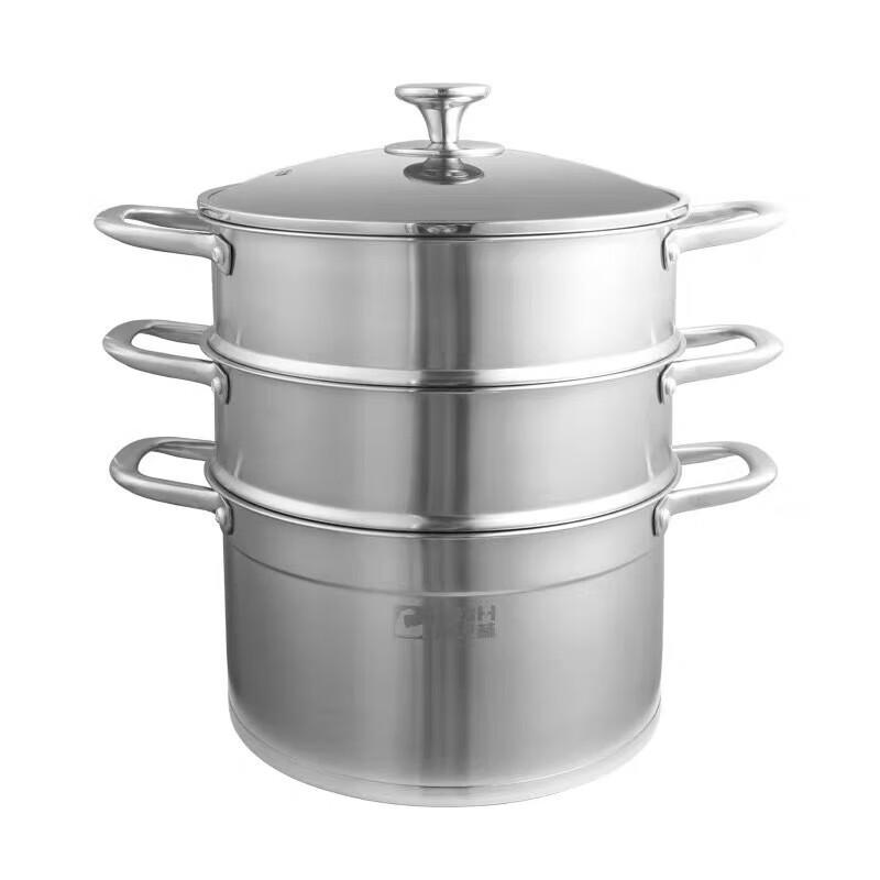 Kangbach European Style Titanium Alloy 28cm Three-Layer Steamer