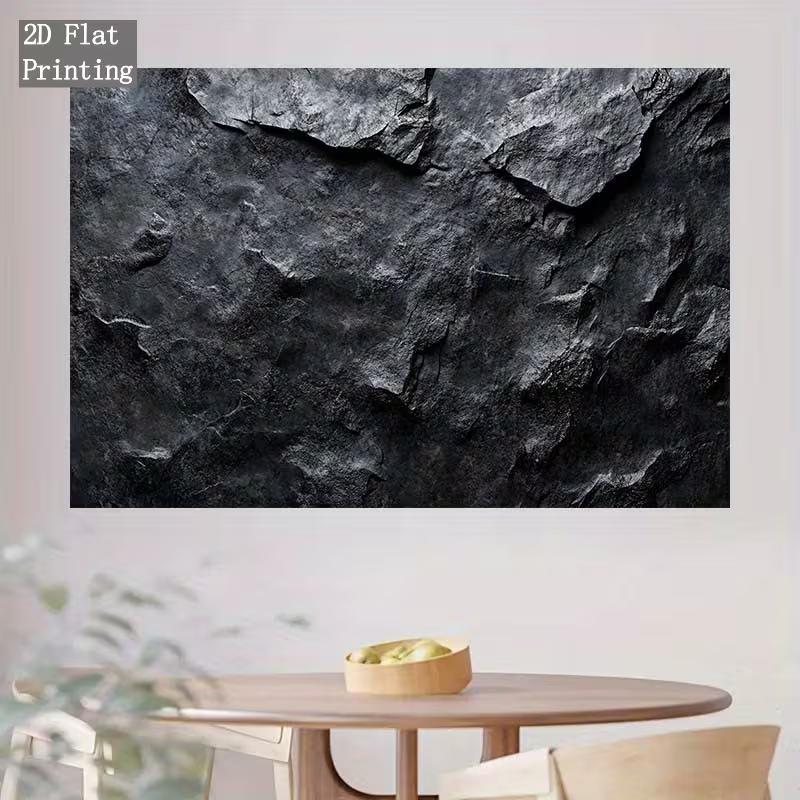 2D Black Stone Texture Backdrop for Studio, Product Photography and Neutral Decor