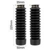 2Pcs Motorcycle Dust Proof Sleeve Protector Damping Rubber Front Fork Shock Absorber Dust Cover Gaiters Gators Boots Universal