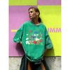 Flowers That Absorb Sunlight Print Washed T Shirt Women Summer Breathable Short Sleeves Cotton Loose Streetwear T-Shirt