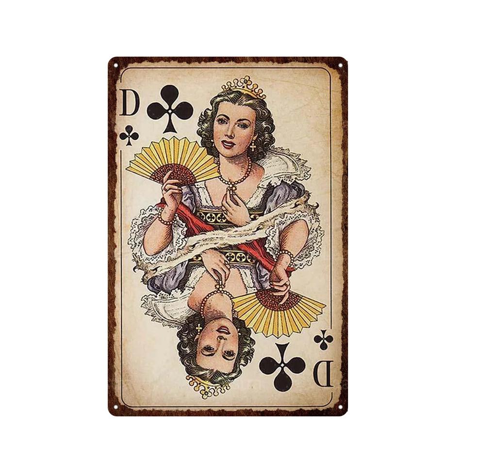Poker Shabby Vintage Posters Music Piano Guitar Metal Plate Tin Sign Different Style Wall Decor Iron Painting Poker Decor Art
