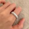 Adjustable Matte Brushed Ring for Women – Elegant, Light Luxury, Open Index Finger Ring