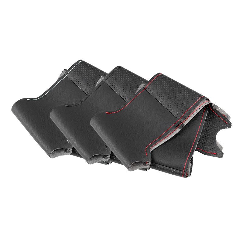 Braid Steering Wheel For Honda Civic 8th MK8 2005 2006 2007 2008 2009 2010 2011 Car Steering Wheel Hand-stitched Leather Cover