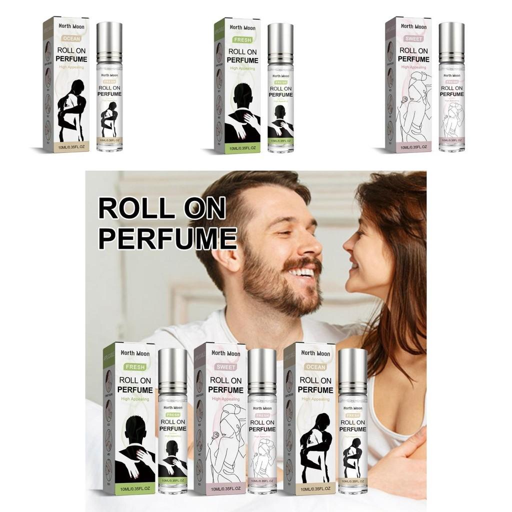 North Moon, parfum roll-on longue tenue 10 ml, fragrance fraîche et naturelle idéale pour un rendez-vous.