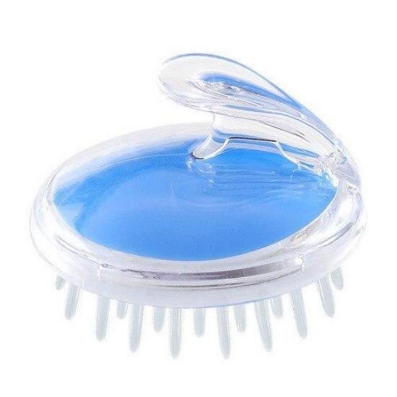 Cristal transparente cabeça massagem shampoo escova pente macio silicone escova de banho purificador lavagem cabelo chuveiro cuidados limpeza suprimentos