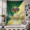 Custom Tapestry Wall Hanging, Rapid Wien FC Personalized Name Text Home Wall Decor