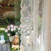 French Country Lace Gauze Curtain for Princess Kitchen Door or Children's Room, Phantom Bay Window, White