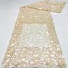 1/3Yard Square Hole Hollow Mesh Fabric Sequins White Black Fashion for DIY Sewing Stage Clothes, Skirts, Dresses Handmade Cloth