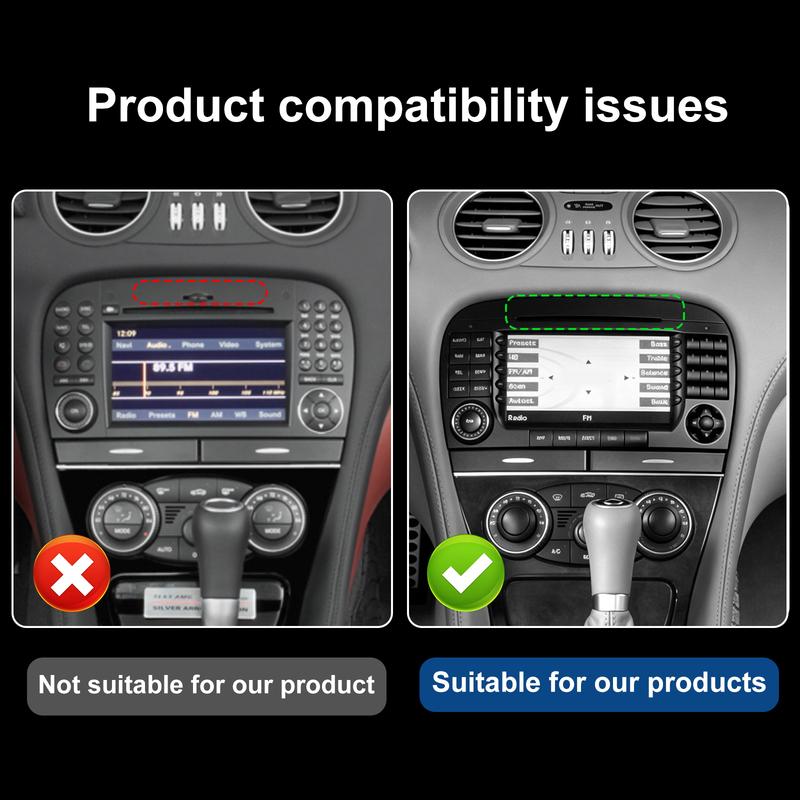 Real Soft Carbon Fiber Sticker For Mercedes Benz SL Class R230 2005 2006 2007 2008 2009 2010 2011 Car Central Control CD Panel