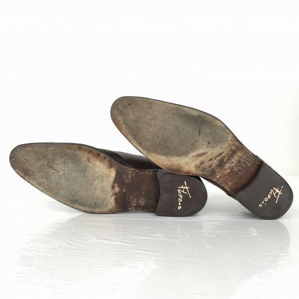 Van Bommel Netherlands Leather Straight Tip 29.0 Dark Brown Goodyear Welt Dress Shoes(USED)