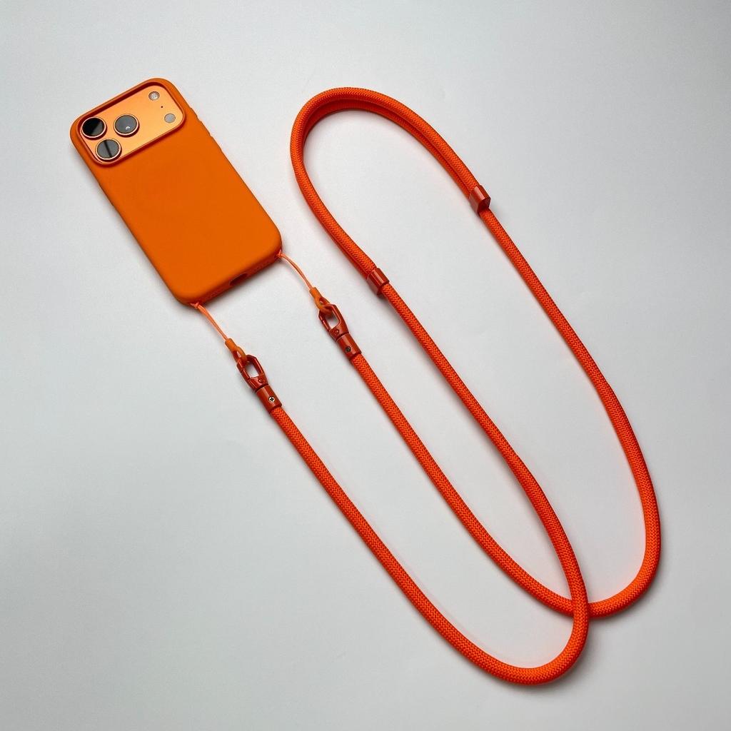 Adjustable Lanyard Crossbody Mobile Phone Straps Suit for IPhone 17 16 15 14 13 Pro Max Samsung Dual Hole Case Strap Hang Rope