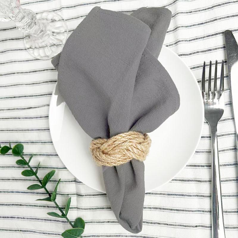 6pcs Cotton Cloth Napkins Summer Dinner Table Napkins Cloth Washable 16"×16"For Wedding Baby Bridal Shower Birthday Garden Party