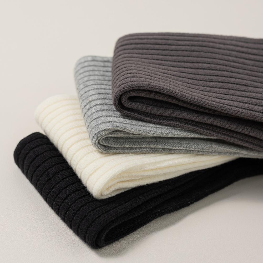 Autumn and Winter Knee-high Women's Socks with Fleece, Thickened Long Stockings, Knee Protection, Anti-slip, Slightly Pressurized High Stockings