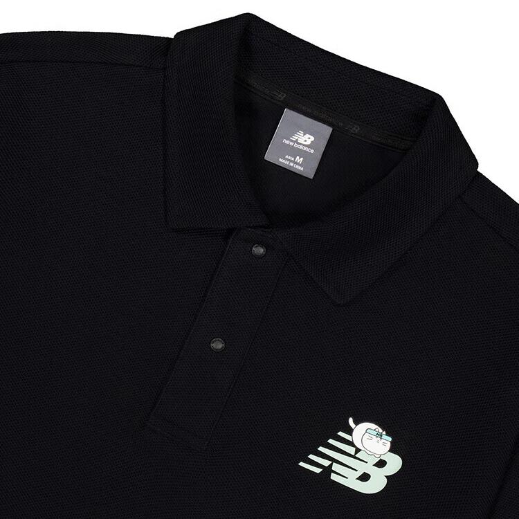 New Balance Polo Shirt Men's Black NFF29101-BK
