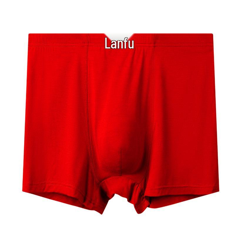 Benmingnian High-Waisted Plus Size Men's Boxer Briefs for Large Sizes In Modal Fabric