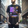 100% Cotton TOPS UNISEX TEES MENS WOMENS Jinx Arcane T-Shirt Japanese Anime Cartoon Jinx Black T-Shirt Unisex 054