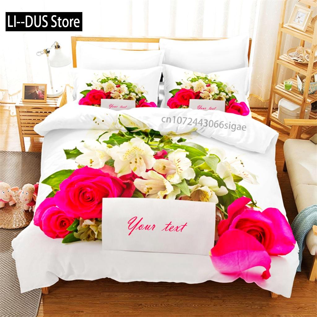 Beautiful Flowers Bedding Set Duvet Cover Set 3d Bedding Digital Printing Queen Size Bedding Sets Fashion Designs