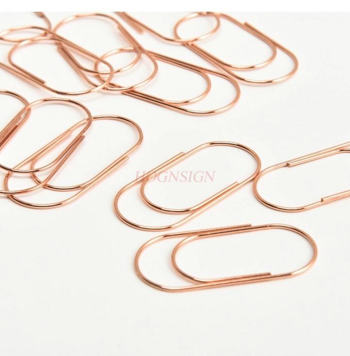20pcs Gold Big Paper Clips Oversized Gold Paperclips Non Skid Smooth Finish Steel Wire Office Supply Accessories