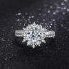 TrumiumColor VVS1 Moissanite Rings for Woman Brilliant Diamond S925 Sterling Silver Wedding Jewelry Ring with Certificate