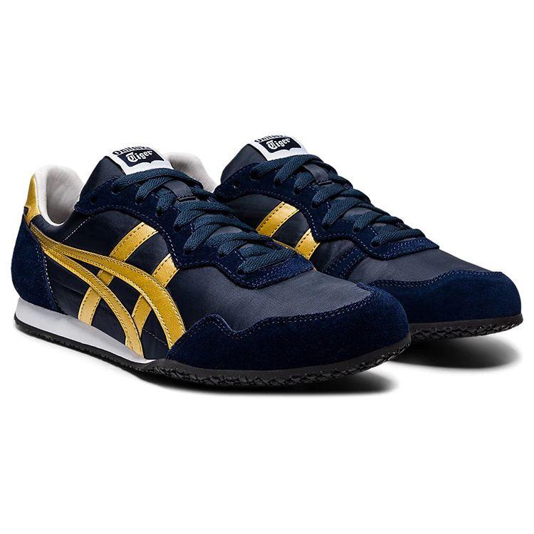 ONITSUKA TIGER Serrano Midnight Pure Gold Unisex Sneakers Blue 1183B400-400