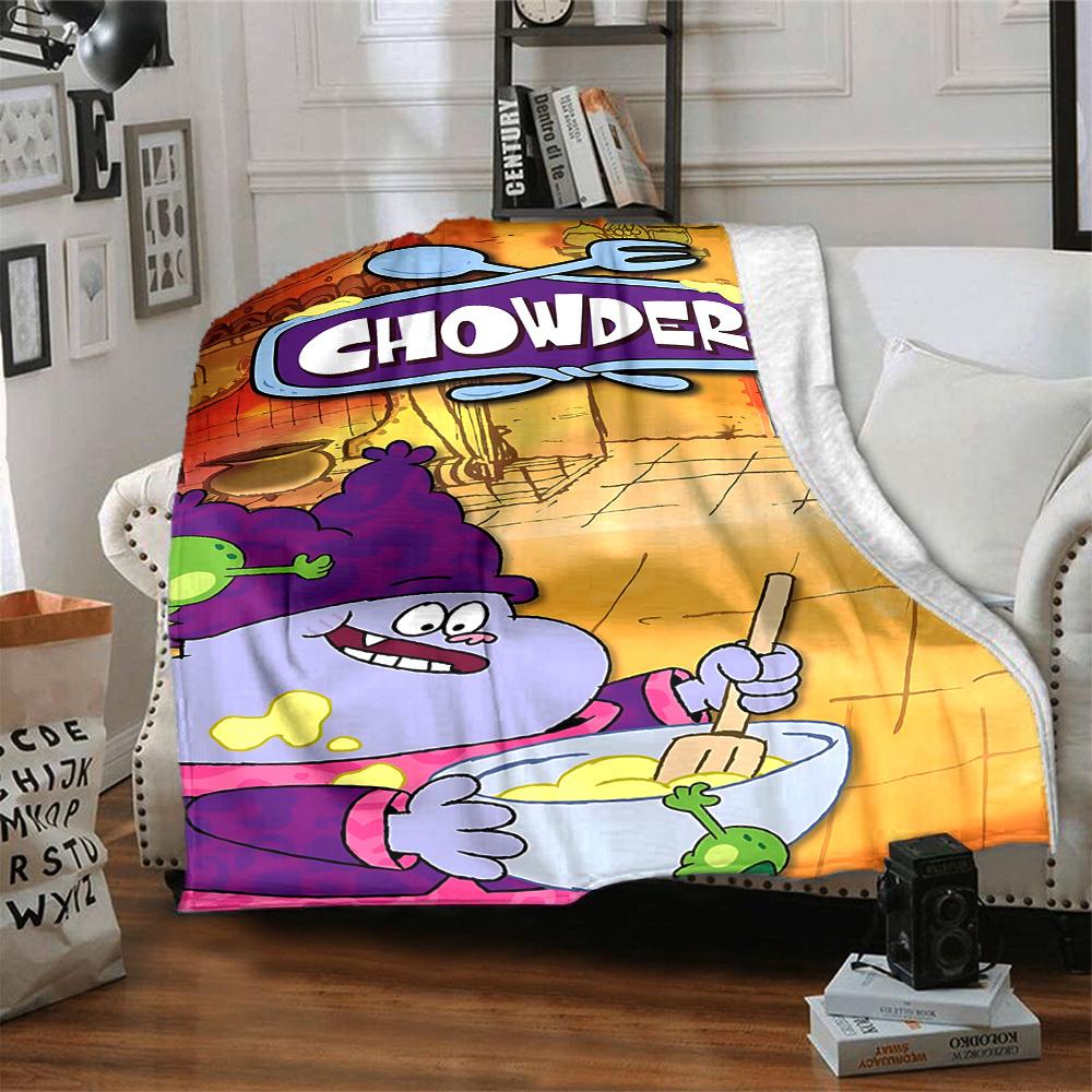 1pc Chowder Soup Blanket Versatile for Couch, Office Bed