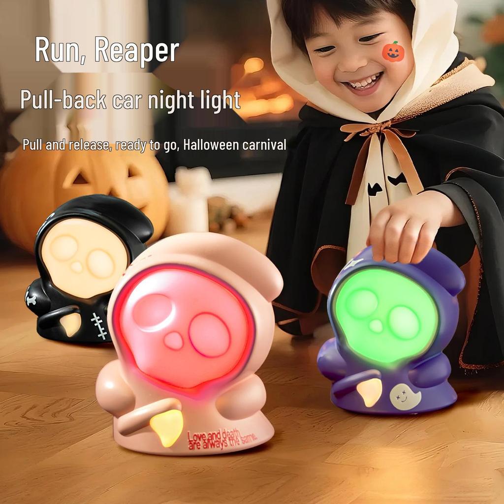 Halloween Ghost Night Light Toy: USB Rechargeable, Dimmable, Eye-Friendly