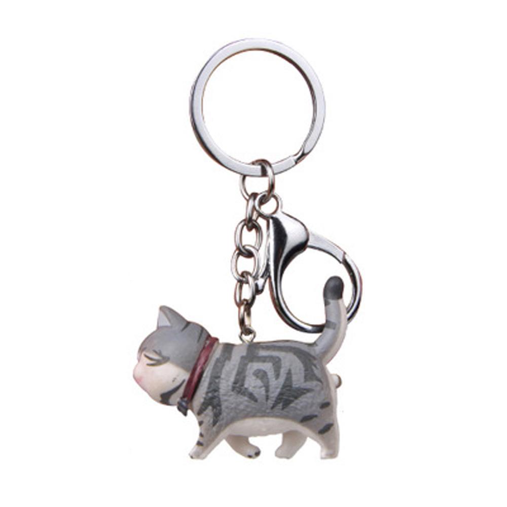 

Прекрасный Милый Автомобильный Мультяшный Животный Котенок Брелок Брелок Кот Брелок Подвеска для Сумки 7-1pc