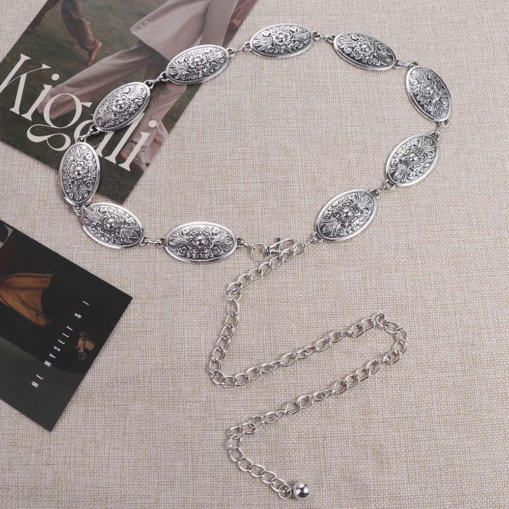 Body Jewelry Metal Body Chain Carving Belt Waist Chain Vintage   Beach Accessories